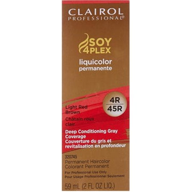 Clairol Professional Soy 4Plex Liquicolor Permanente – 4R Light Red Brown – 2 oz - ANNS BEAUTY SUPPLY